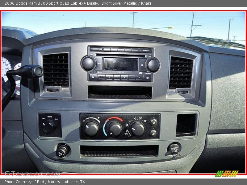 Bright Silver Metallic / Khaki 2006 Dodge Ram 3500 Sport Quad Cab 4x4 Dually
