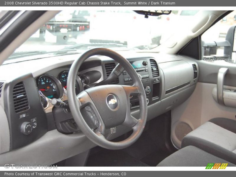 Dashboard of 2008 Silverado 3500HD Regular Cab Chassis Stake Truck