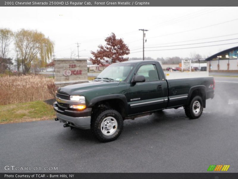Forest Green Metallic / Graphite 2001 Chevrolet Silverado 2500HD LS Regular Cab