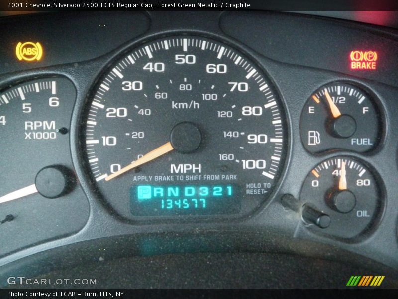 Forest Green Metallic / Graphite 2001 Chevrolet Silverado 2500HD LS Regular Cab