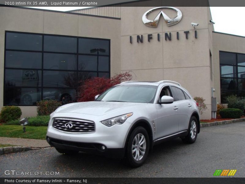 Liquid Platinum / Graphite 2010 Infiniti FX 35 AWD