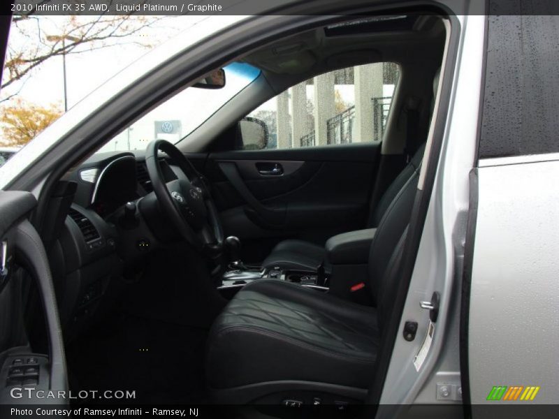  2010 FX 35 AWD Graphite Interior