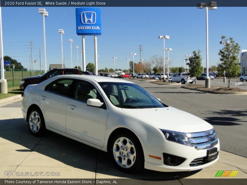 White Suede / Medium Light Stone 2010 Ford Fusion SE