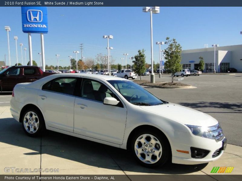 White Suede / Medium Light Stone 2010 Ford Fusion SE