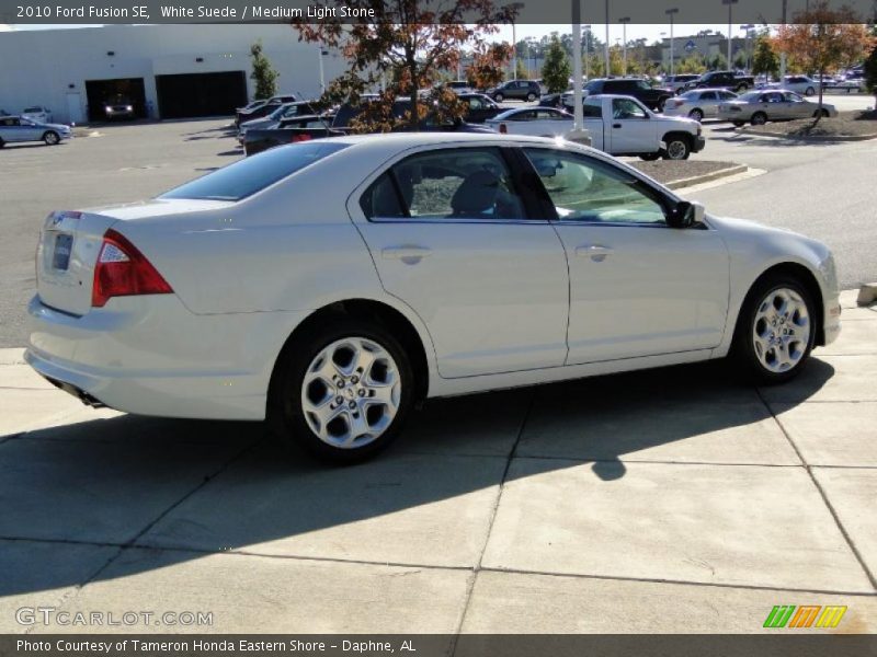 White Suede / Medium Light Stone 2010 Ford Fusion SE