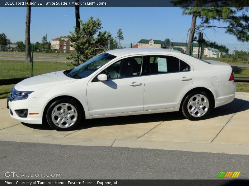 White Suede / Medium Light Stone 2010 Ford Fusion SE