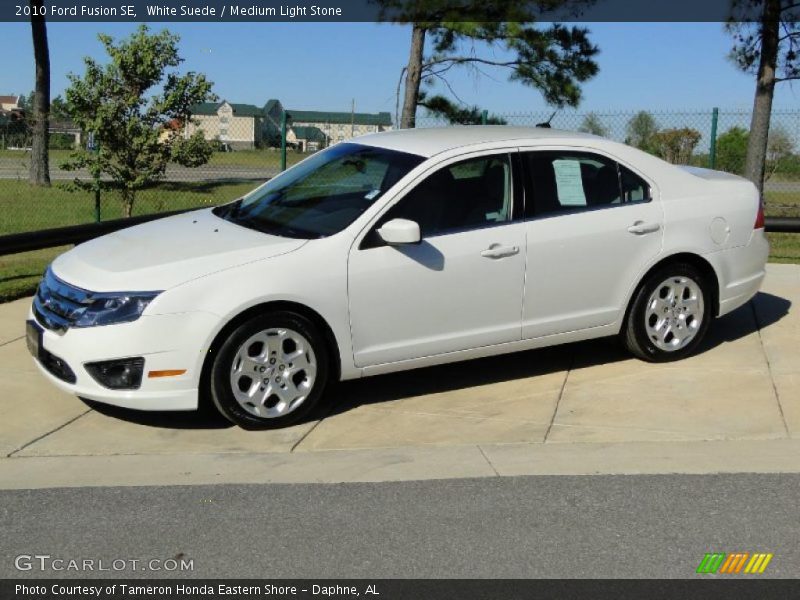 White Suede / Medium Light Stone 2010 Ford Fusion SE