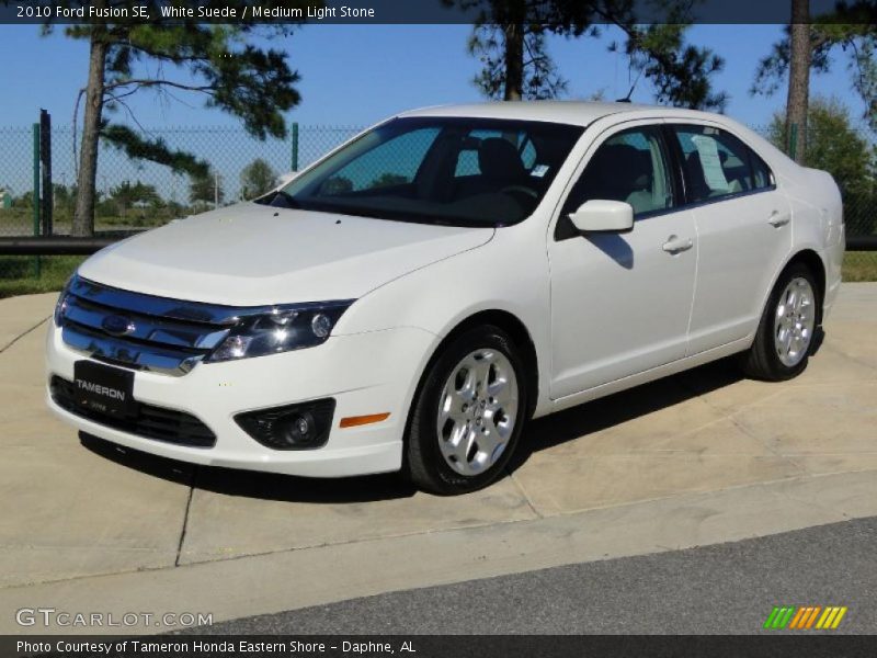White Suede / Medium Light Stone 2010 Ford Fusion SE