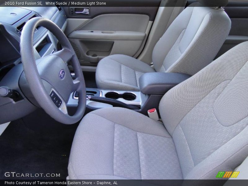 White Suede / Medium Light Stone 2010 Ford Fusion SE