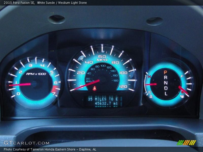 White Suede / Medium Light Stone 2010 Ford Fusion SE