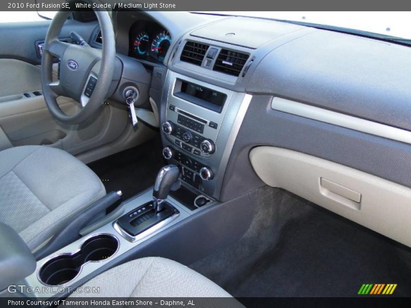 White Suede / Medium Light Stone 2010 Ford Fusion SE