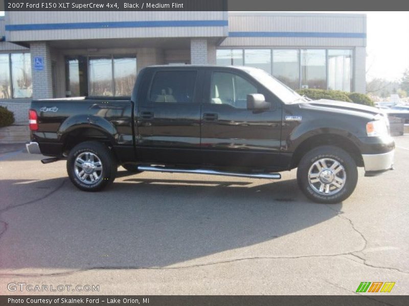 Black / Medium Flint 2007 Ford F150 XLT SuperCrew 4x4