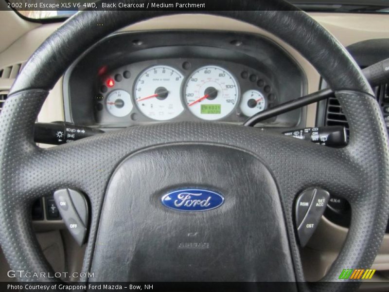 Black Clearcoat / Medium Parchment 2002 Ford Escape XLS V6 4WD