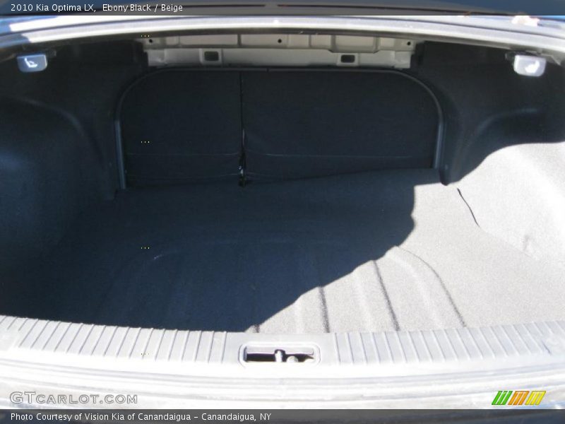 Ebony Black / Beige 2010 Kia Optima LX