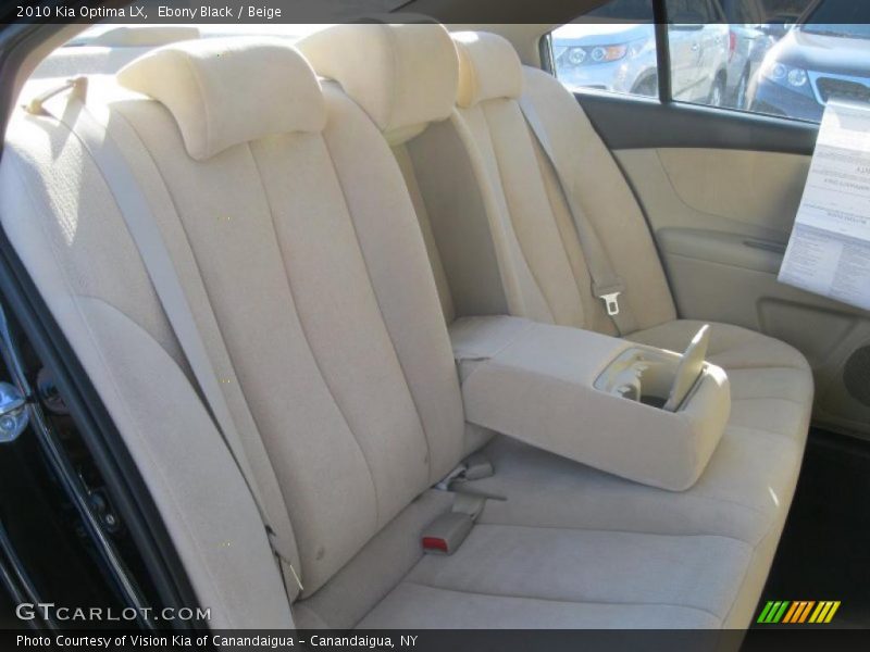 Ebony Black / Beige 2010 Kia Optima LX