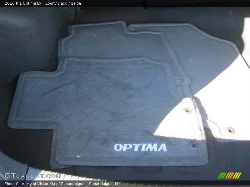 Ebony Black / Beige 2010 Kia Optima LX