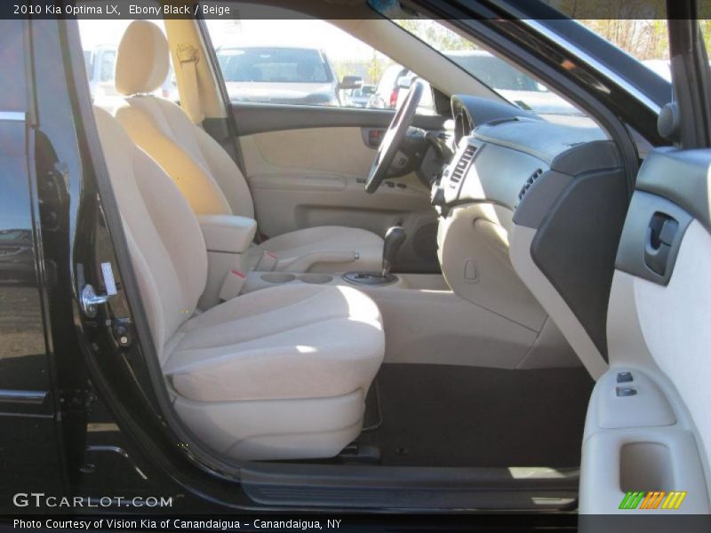 Ebony Black / Beige 2010 Kia Optima LX