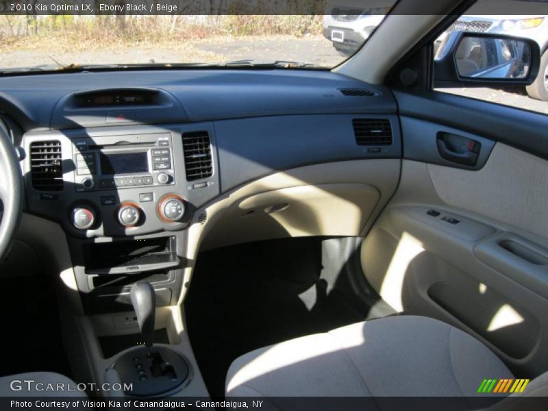 Ebony Black / Beige 2010 Kia Optima LX