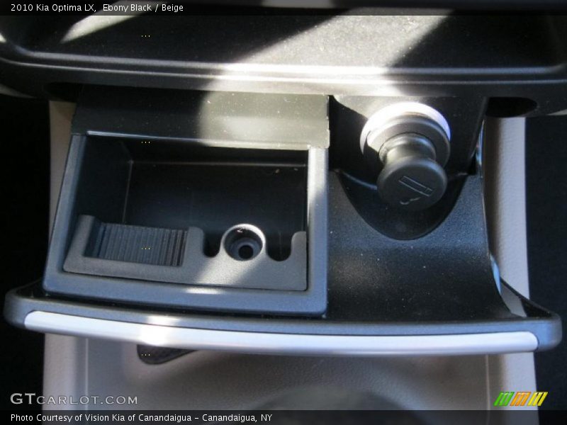 Ebony Black / Beige 2010 Kia Optima LX