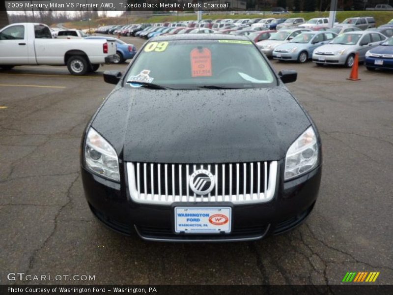 Tuxedo Black Metallic / Dark Charcoal 2009 Mercury Milan V6 Premier AWD