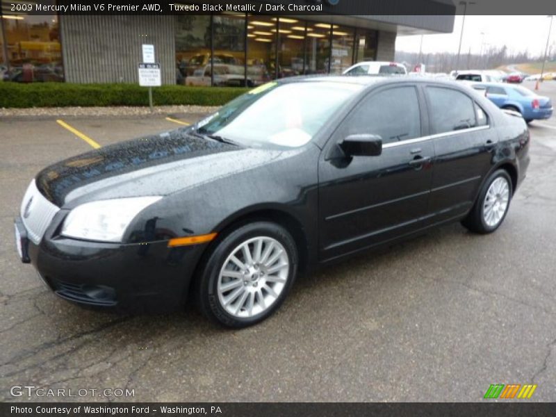 Tuxedo Black Metallic / Dark Charcoal 2009 Mercury Milan V6 Premier AWD