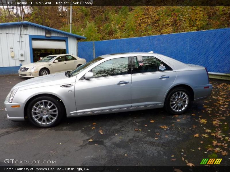 Radiant Silver / Ebony 2010 Cadillac STS 4 V6 AWD