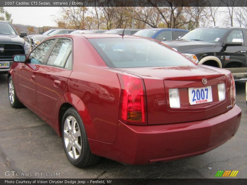 Infrared / Ebony 2007 Cadillac CTS Sedan