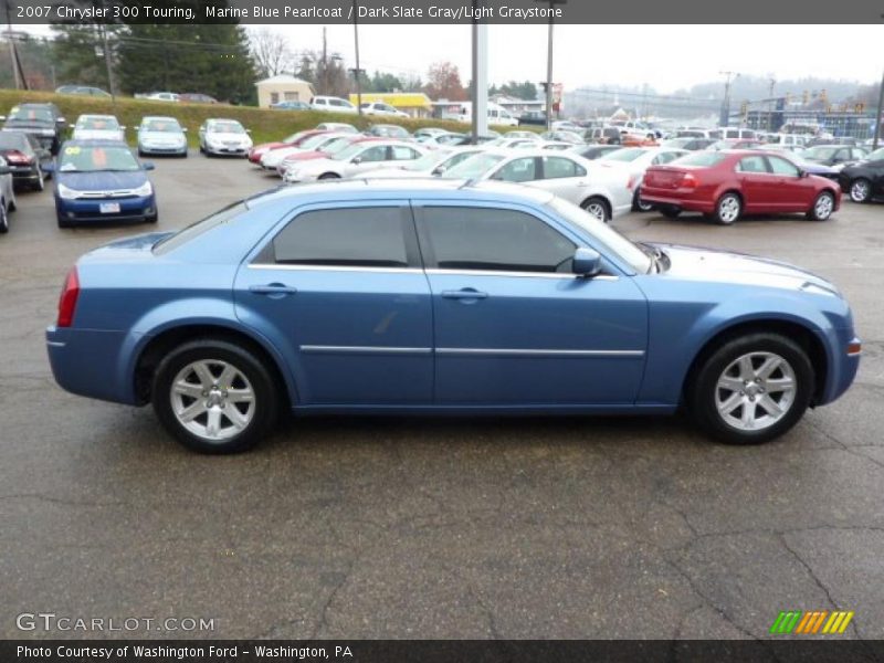 Marine Blue Pearlcoat / Dark Slate Gray/Light Graystone 2007 Chrysler 300 Touring