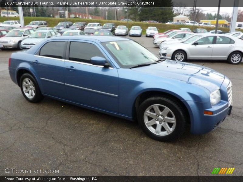 Marine Blue Pearlcoat / Dark Slate Gray/Light Graystone 2007 Chrysler 300 Touring