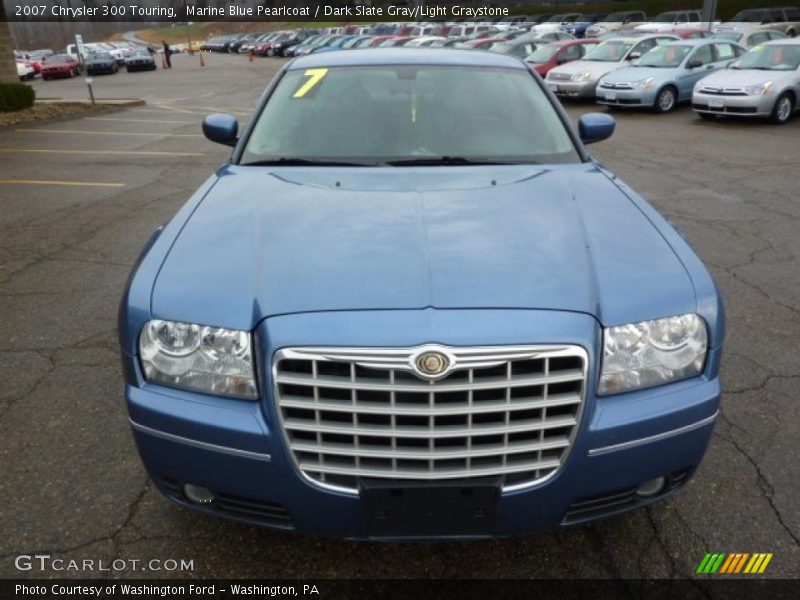 Marine Blue Pearlcoat / Dark Slate Gray/Light Graystone 2007 Chrysler 300 Touring