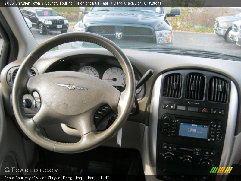 Midnight Blue Pearl / Dark Khaki/Light Graystone 2005 Chrysler Town & Country Touring