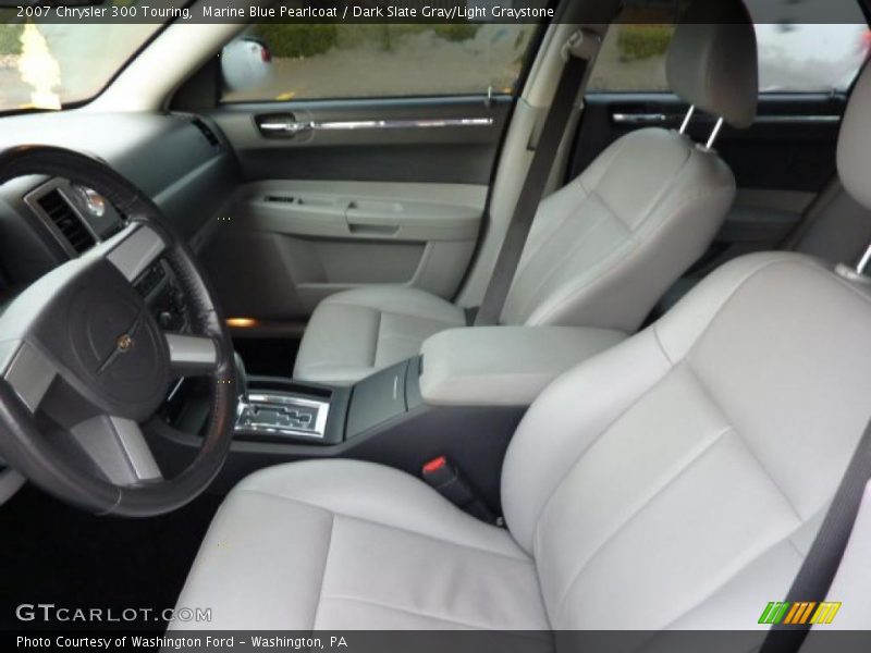 Marine Blue Pearlcoat / Dark Slate Gray/Light Graystone 2007 Chrysler 300 Touring