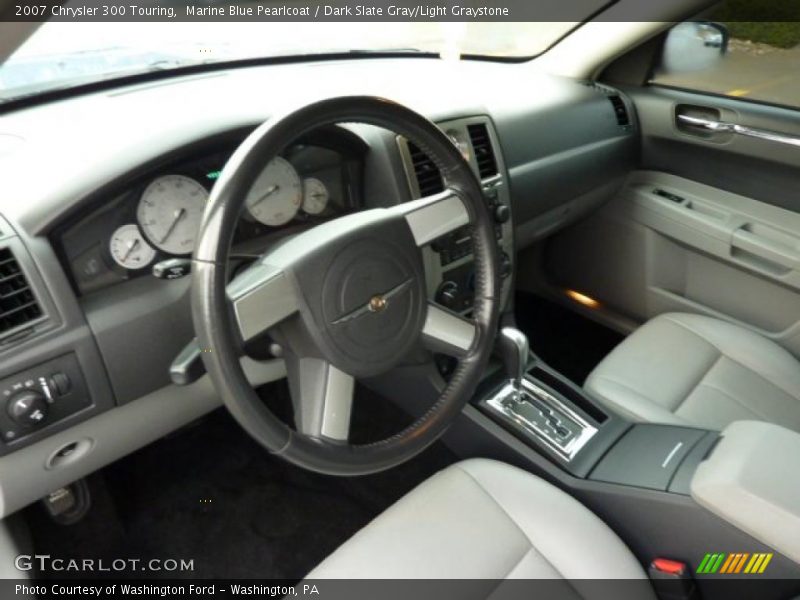Marine Blue Pearlcoat / Dark Slate Gray/Light Graystone 2007 Chrysler 300 Touring
