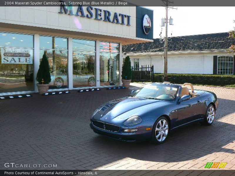 Sebring Blue (Blue Metallic) / Beige 2004 Maserati Spyder Cambiocorsa