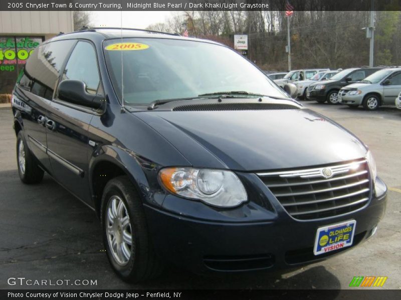 Midnight Blue Pearl / Dark Khaki/Light Graystone 2005 Chrysler Town & Country Touring