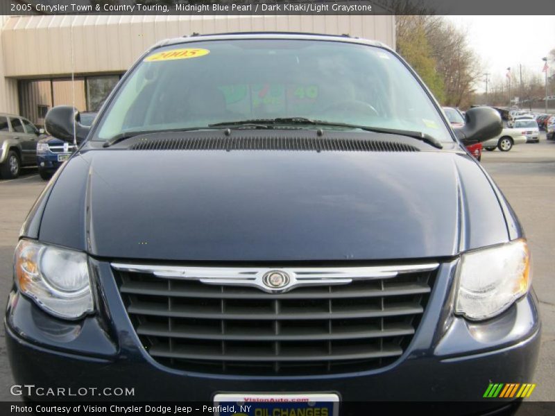 Midnight Blue Pearl / Dark Khaki/Light Graystone 2005 Chrysler Town & Country Touring