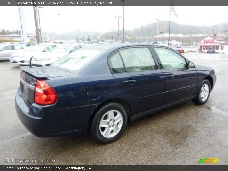 Navy Blue Metallic / Neutral 2004 Chevrolet Malibu LS V6 Sedan