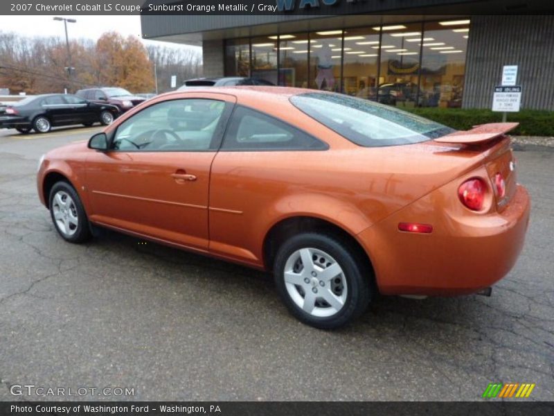 Sunburst Orange Metallic / Gray 2007 Chevrolet Cobalt LS Coupe