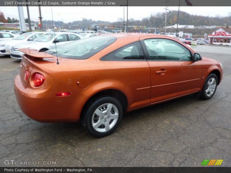 Sunburst Orange Metallic / Gray 2007 Chevrolet Cobalt LS Coupe