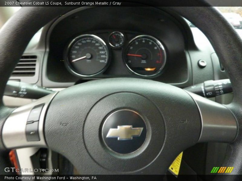 Sunburst Orange Metallic / Gray 2007 Chevrolet Cobalt LS Coupe