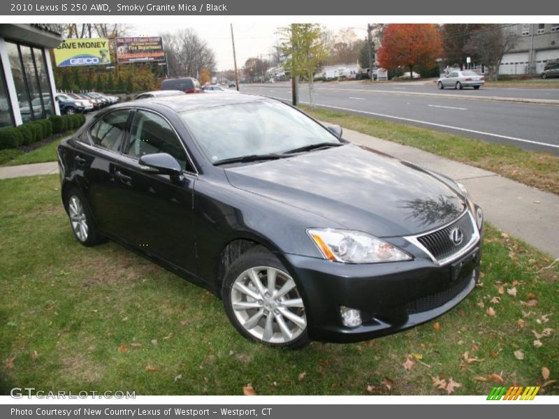 Smoky Granite Mica / Black 2010 Lexus IS 250 AWD