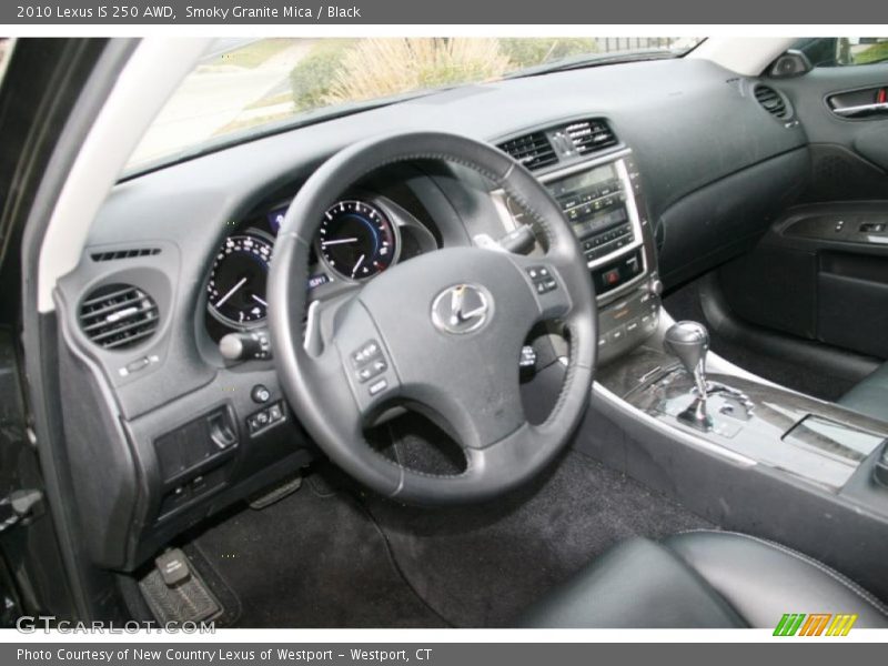 Black Interior - 2010 IS 250 AWD 