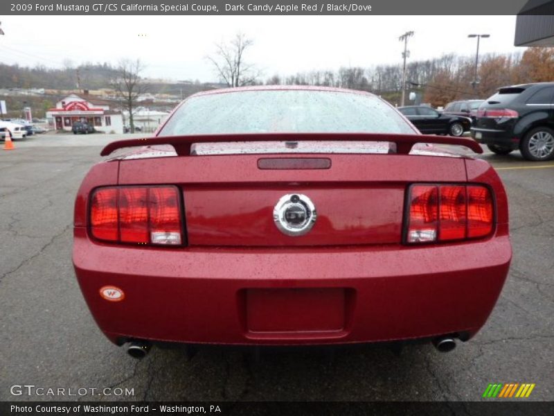 Dark Candy Apple Red / Black/Dove 2009 Ford Mustang GT/CS California Special Coupe