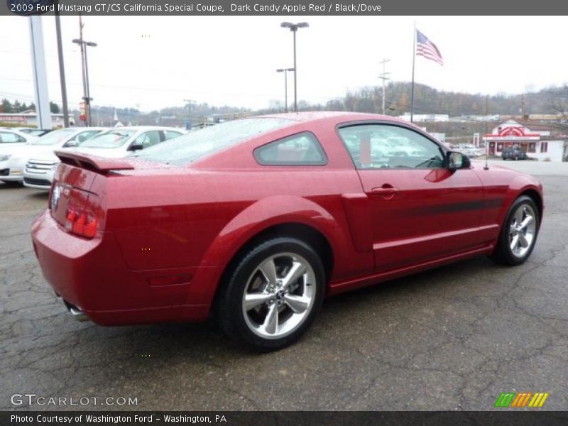 Dark Candy Apple Red / Black/Dove 2009 Ford Mustang GT/CS California Special Coupe