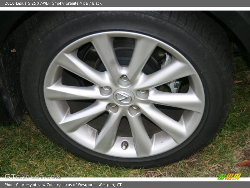 Smoky Granite Mica / Black 2010 Lexus IS 250 AWD