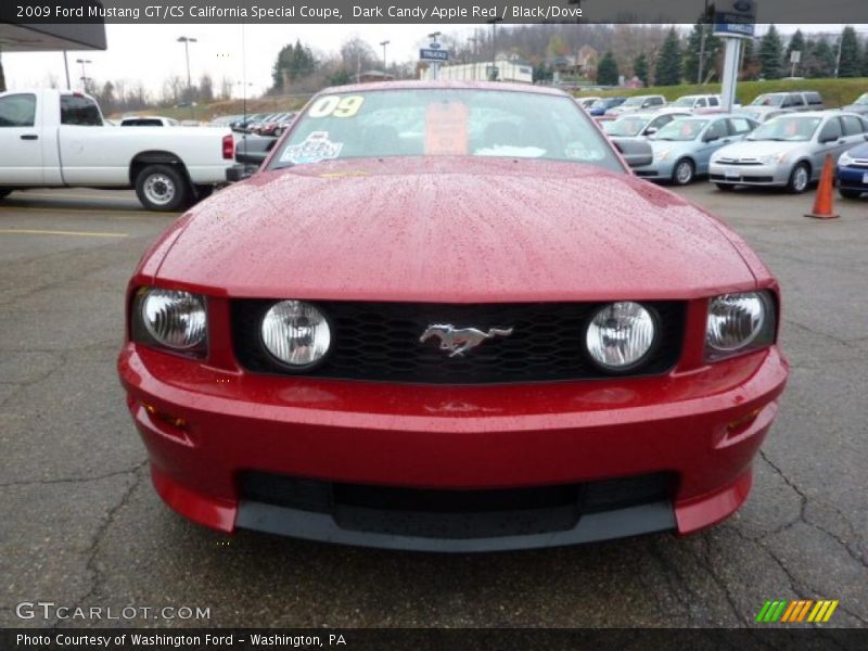 Dark Candy Apple Red / Black/Dove 2009 Ford Mustang GT/CS California Special Coupe