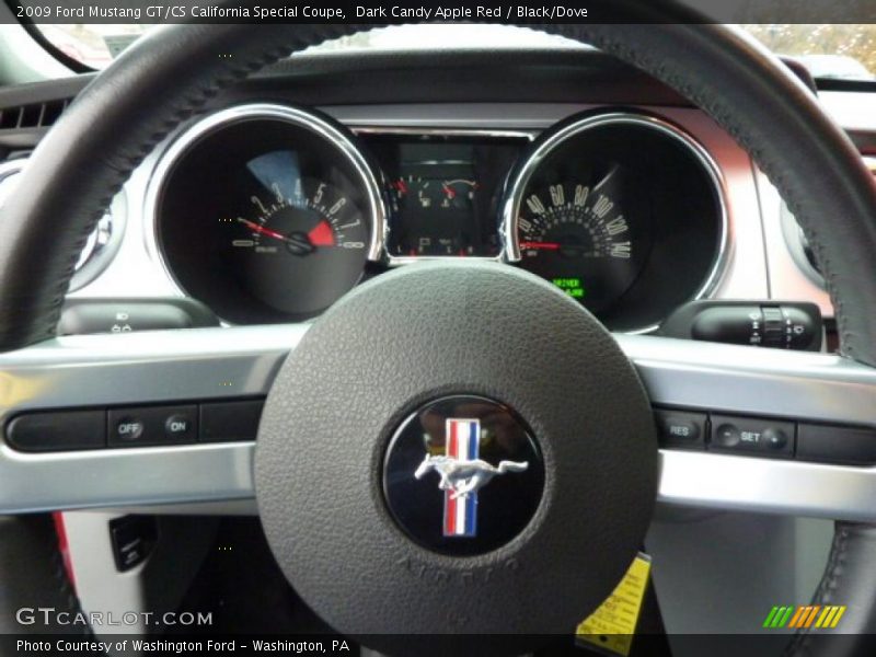 Dark Candy Apple Red / Black/Dove 2009 Ford Mustang GT/CS California Special Coupe