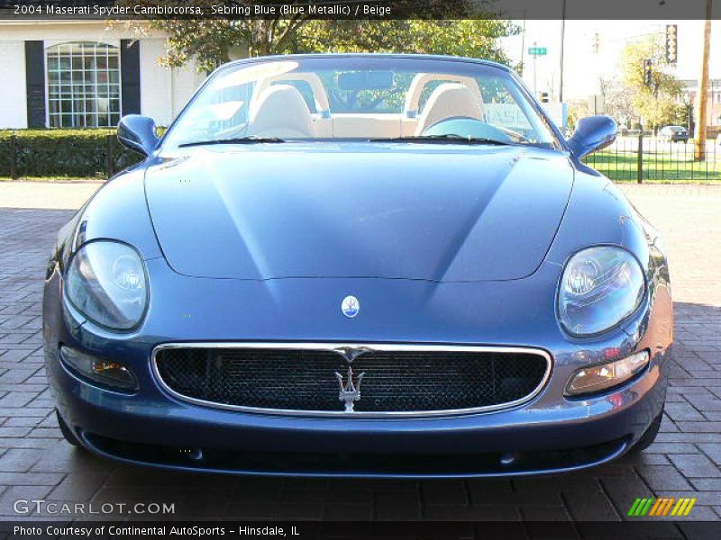 Sebring Blue (Blue Metallic) / Beige 2004 Maserati Spyder Cambiocorsa