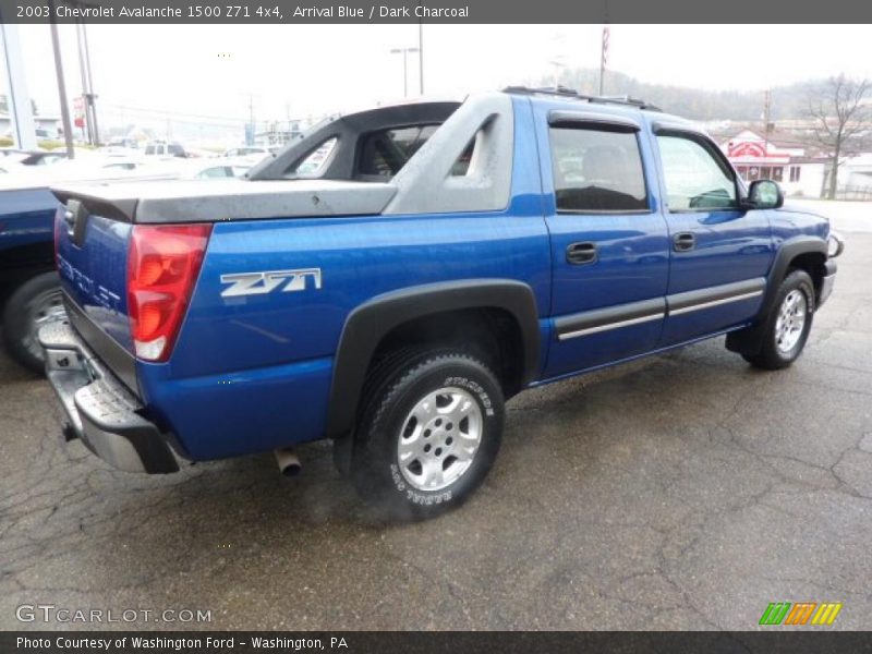 Arrival Blue / Dark Charcoal 2003 Chevrolet Avalanche 1500 Z71 4x4