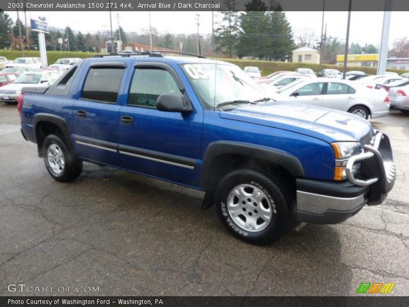 Arrival Blue / Dark Charcoal 2003 Chevrolet Avalanche 1500 Z71 4x4